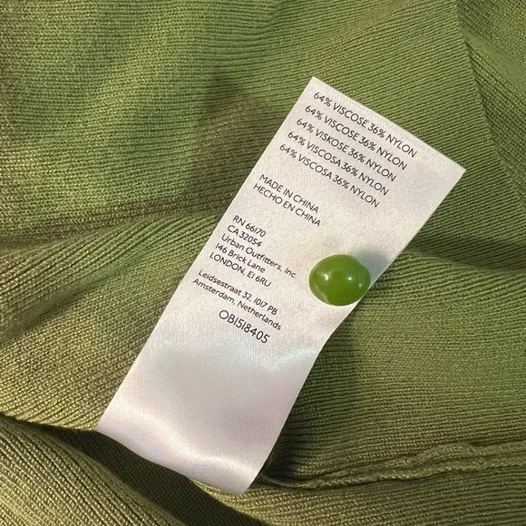 Maeve Anthropologie Isabella Cropped Cardigan Green Sweater - Picture 8 of 8